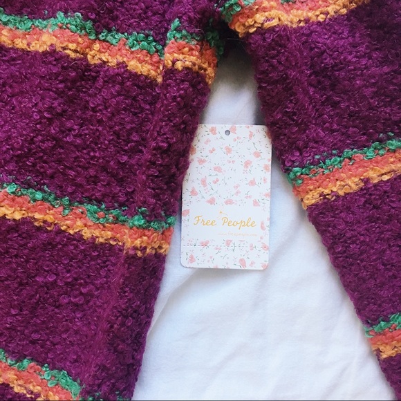 Free people maroon Striped sweater - Picture 5 of 5